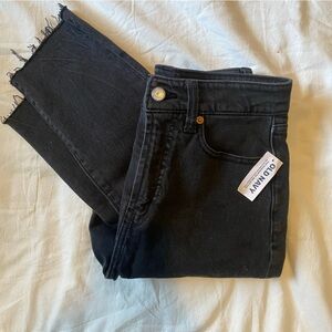 Black Old Navy Straight Jeans